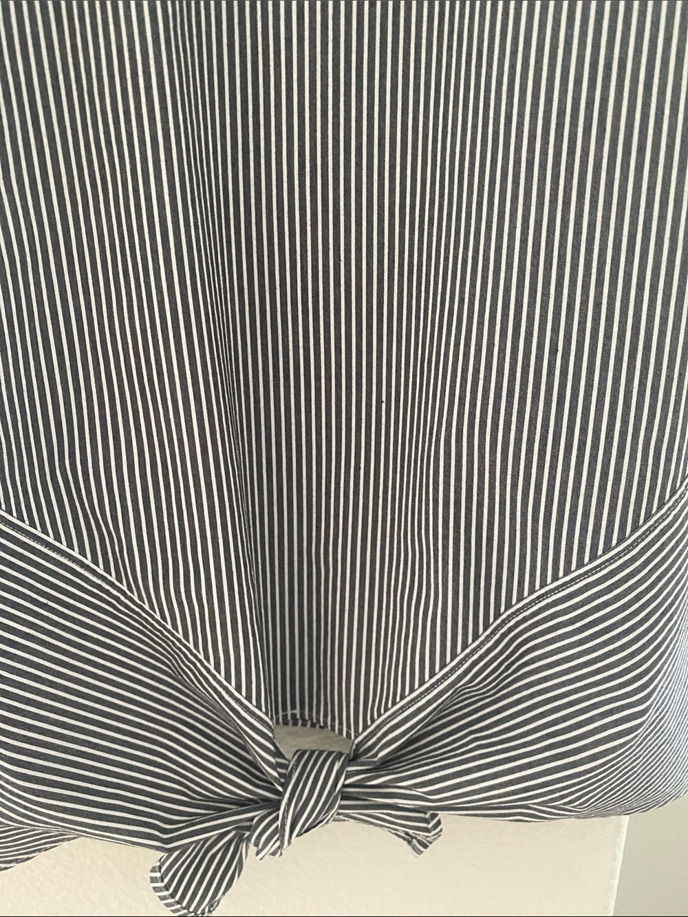 J. Jill Black and White Pin Striped Top Size Large - Picture 3 of 7